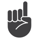 Finger pointing 2 icon