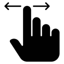 Finger swipe icon