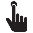 Finger tap icon