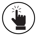 Finger tap icon