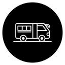 Fire Engine Black Filled icon