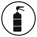 Fire extinguisher Black Filled icon