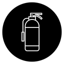 Fire Extinguisher Black Filled icon