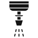 Fire sprinkler Black Filled icon