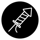 Fireworks rocket sign 2 icon