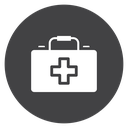 First Aid Black Filled icon