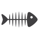 Fish bone icon