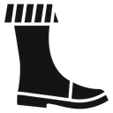 Fishing boots Black Filled icon