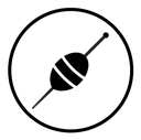 Fishing float icon