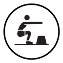 Fitness exercise icon