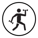 Fitness exercise icon