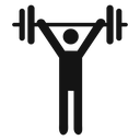 Fitness exercise icon