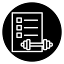 Fitness plan icon