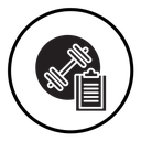 Fitness plan icon