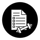 Fitness plan icon