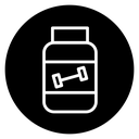 Fitness supplement icon