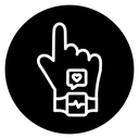 Fitness tracker smart watch icon