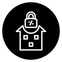 Fixed rate mortgage icon