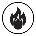 Flame fire icon