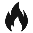 Flame fire icon