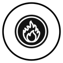 Flame fire icon
