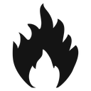 Flame fire icon