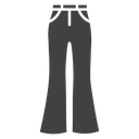 Flare pants icon