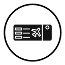 Flight tickets icon