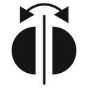 Flip Black Filled icon