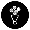 Flower bouquet icon