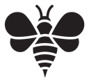 Flying bee icon