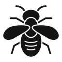 Flying bee icon