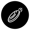 Flying disc icon