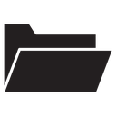 Folder Black Filled icon