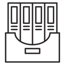 Folder box icon