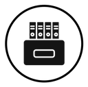 Folder box icon