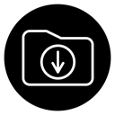Folder download icon