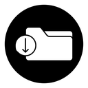 Folder download icon