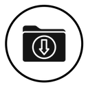 Folder download icon