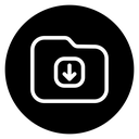 Folder download 2 icon