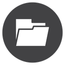 Folder Black Filled icon
