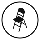 Folding chair icon