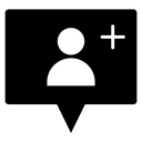 Followers Chat Bubble icon