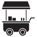 Food cart icon