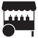 Food cart icon