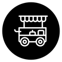 Food cart icon