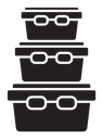 Food containers icon