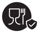 Food safe mark icon