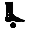 Foot massage orthopedic ball icon