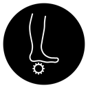 Foot massage orthopedic ball icon